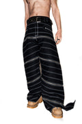 DUGUEM BRUTAL BLACK METAL SPIRAL PANTS