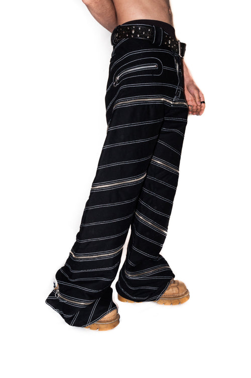 DUGUEM BRUTAL BLACK METAL SPIRAL PANTS