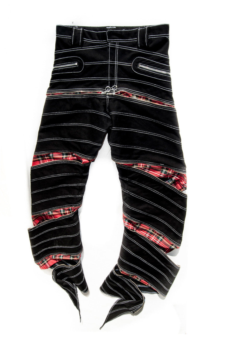 DUGUEM BRUTAL BLACK METAL SPIRAL PANTS